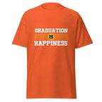 GRADUATION IS HAPPINESS men's t-shirt - - Graduation shirts - Printoo Shop