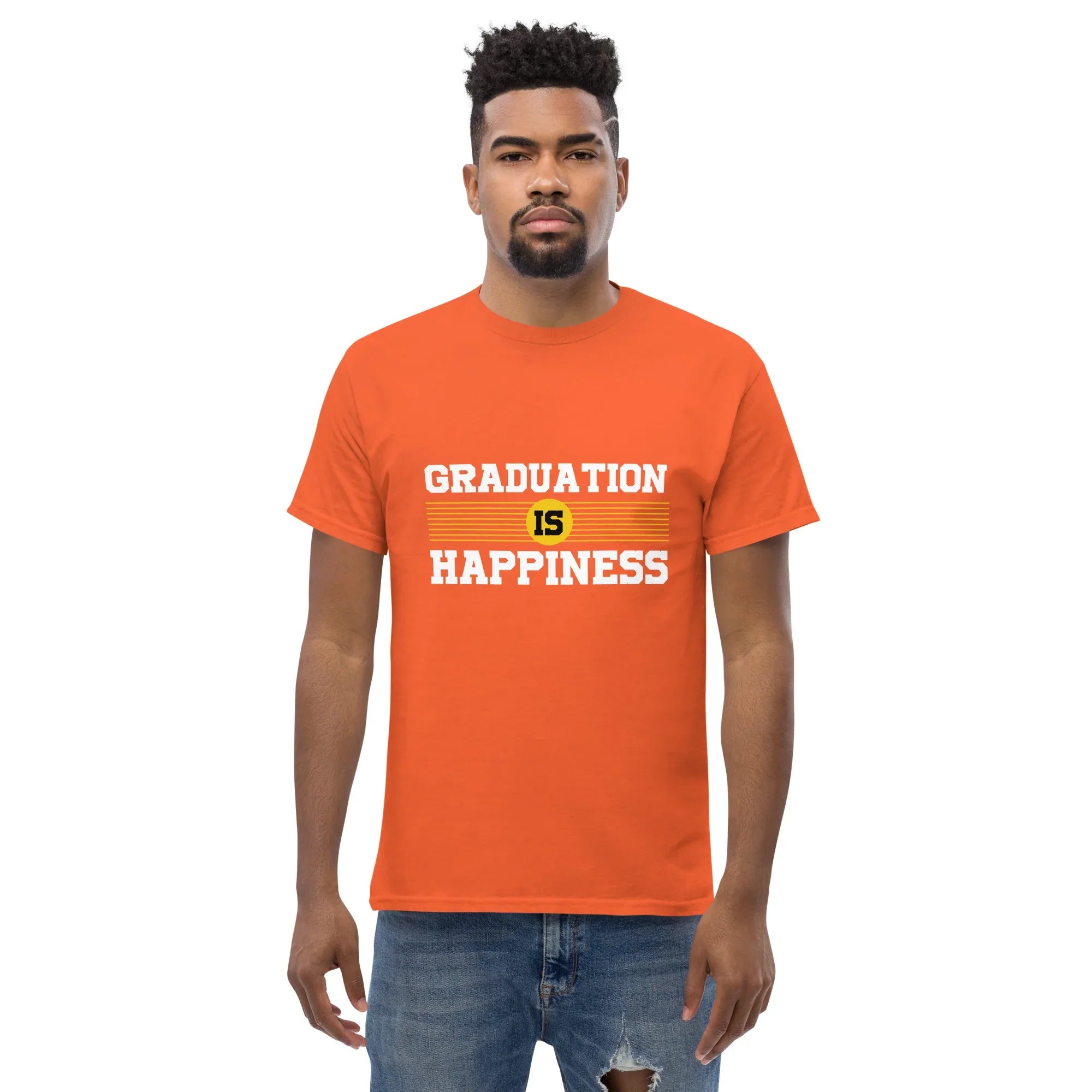 GRADUATION IS HAPPINESS men's t-shirt - - Graduation shirts - Printoo Shop