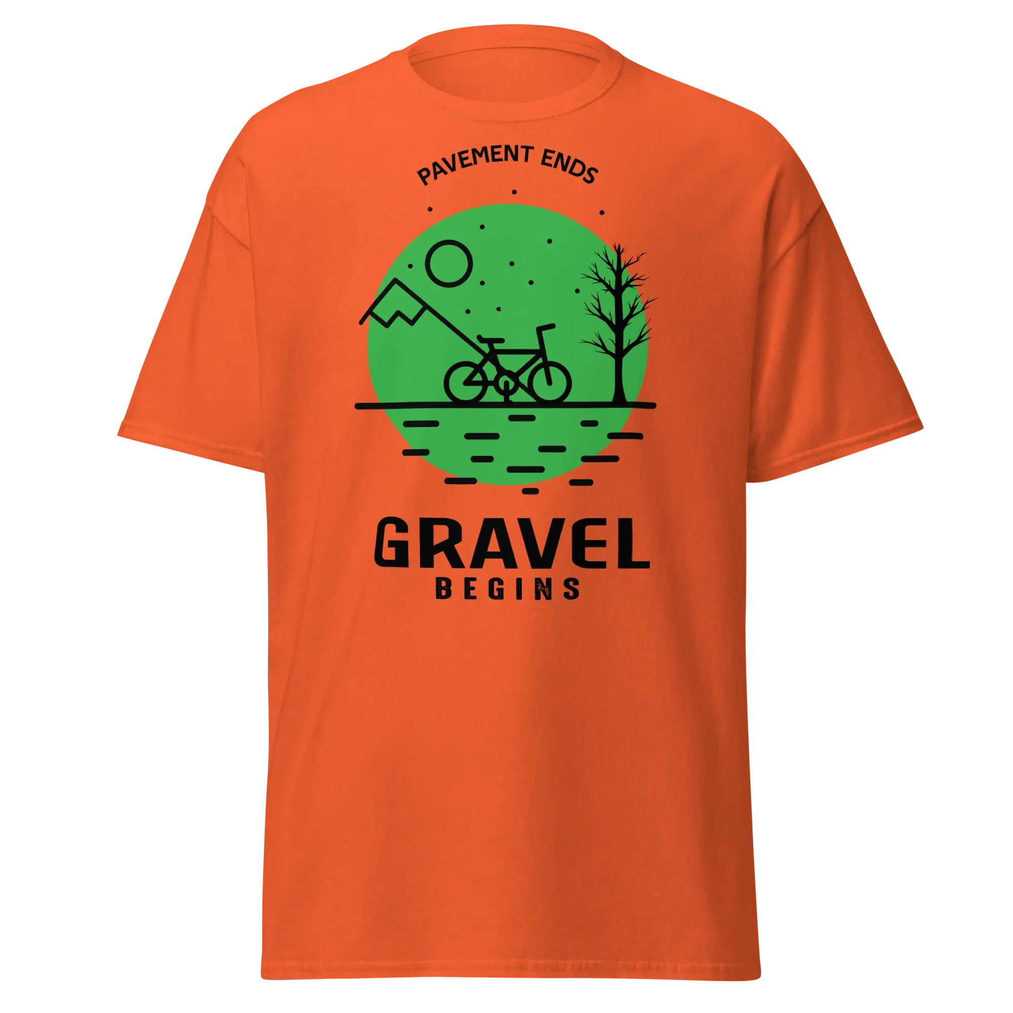 GRAVEL BEGINS unisex t-shirt - - Bicycle t-shirts - Printoo Shop