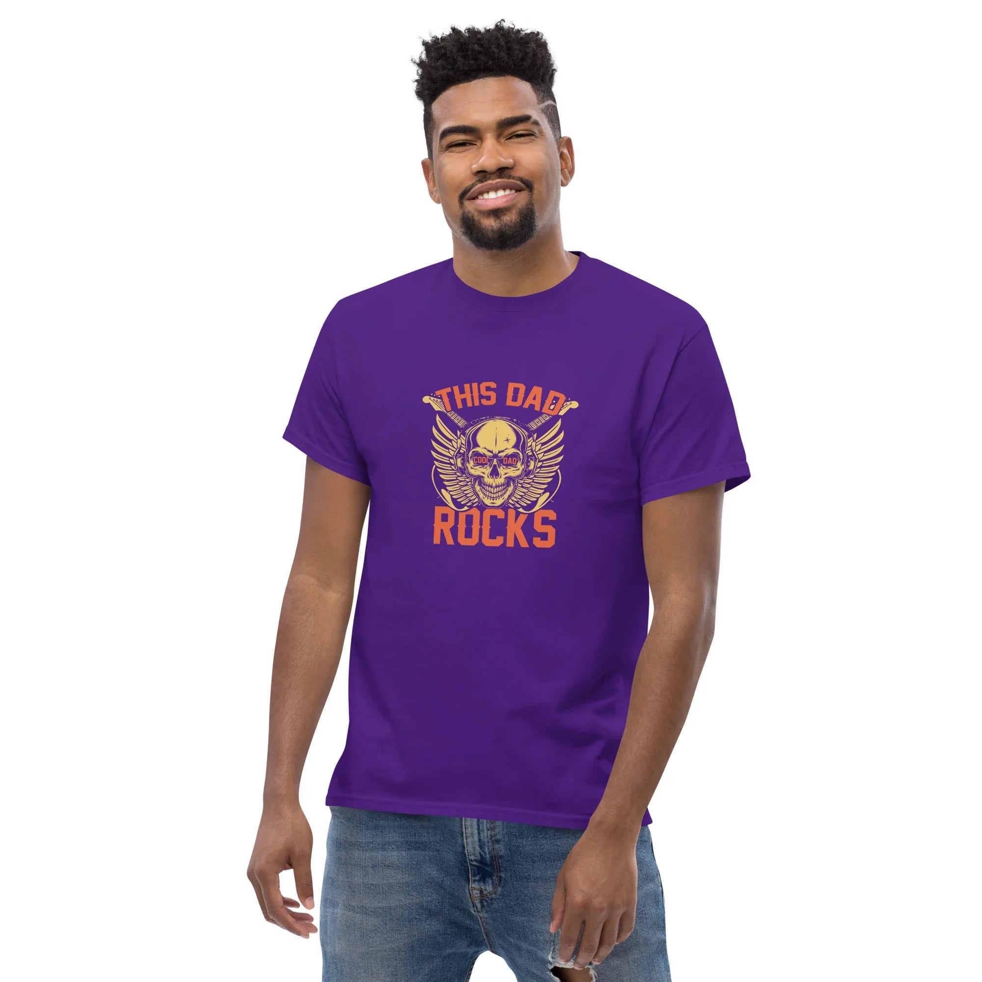 THIS DAD ROCKS men's t-shirt - - Dad t-shirts - Printoo Shop