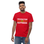 GRADUATION IS HAPPINESS men's t-shirt - - Graduation shirts - Printoo Shop