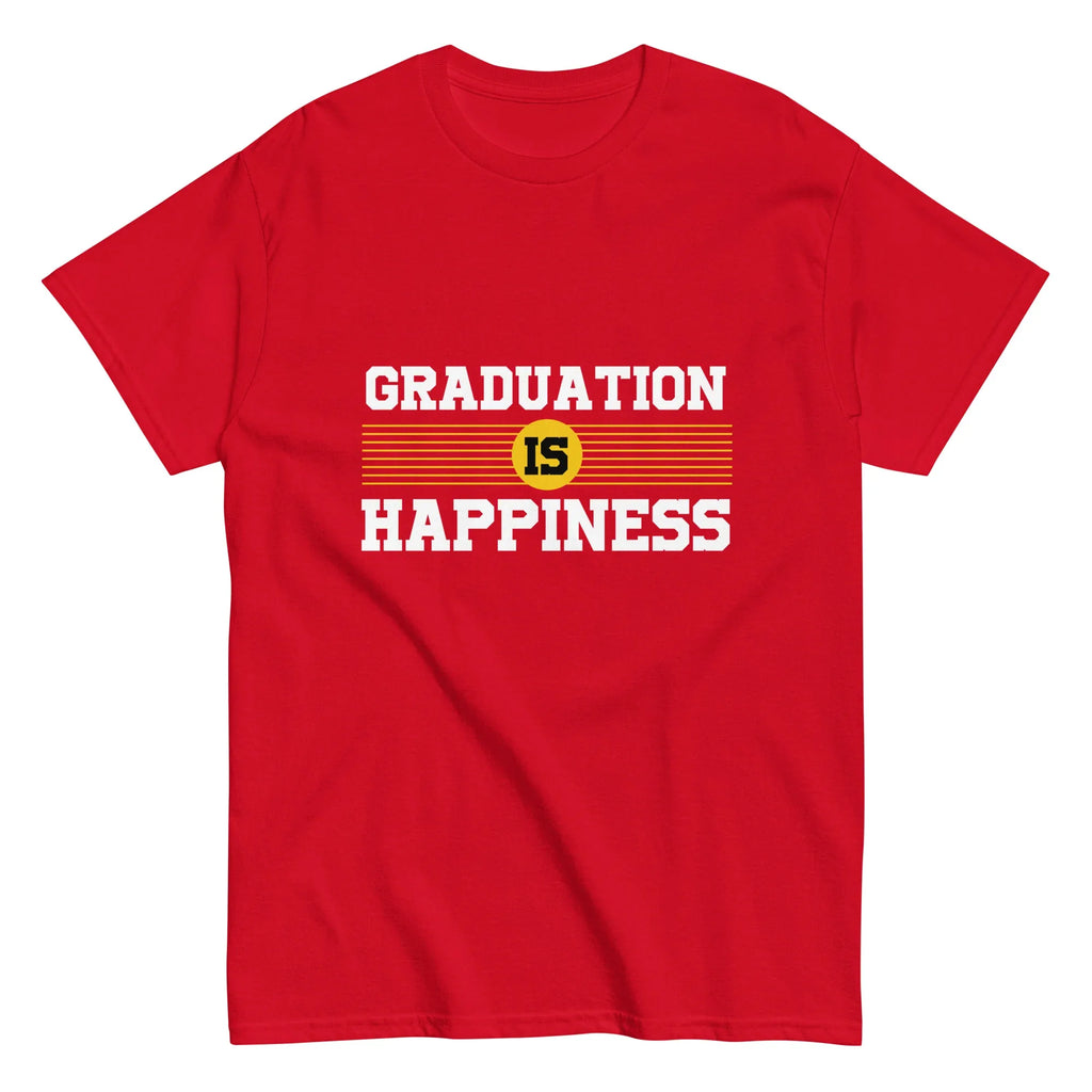 GRADUATION IS HAPPINESS men's t-shirt - - Graduation shirts - Printoo Shop