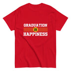 GRADUATION IS HAPPINESS men's t-shirt - - Graduation shirts - Printoo Shop