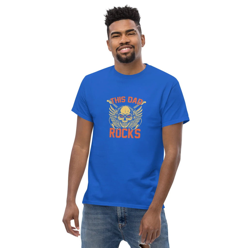 THIS DAD ROCKS men's t-shirt - - Dad t-shirts - Printoo Shop