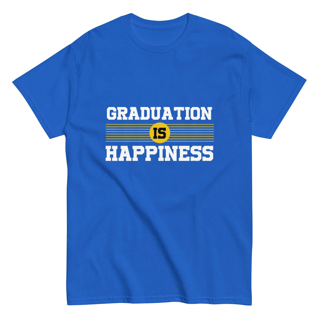 GRADUATION IS HAPPINESS men's t-shirt - - Graduation shirts - Printoo Shop