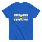 GRADUATION IS HAPPINESS men's t-shirt - - Graduation shirts - Printoo Shop