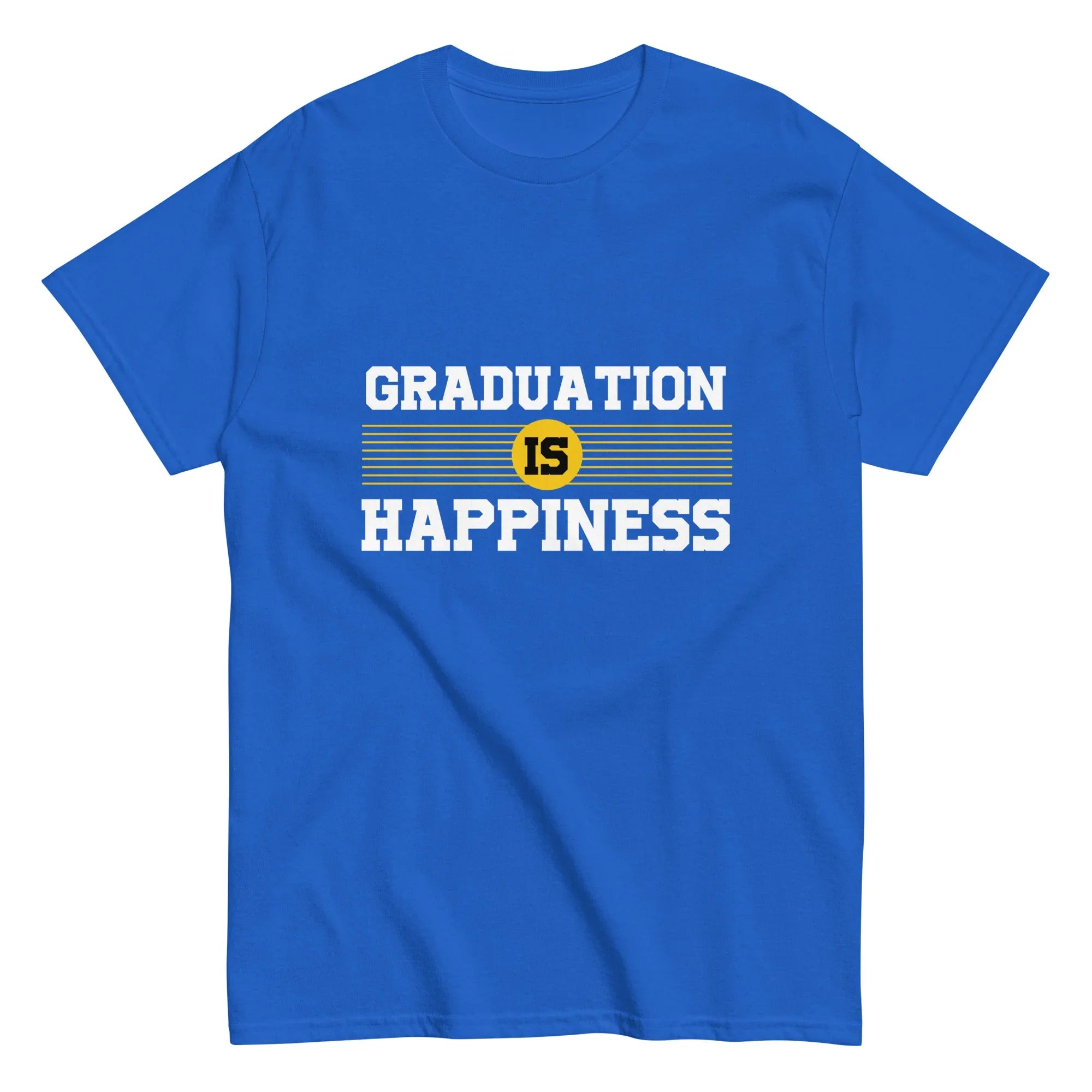 GRADUATION IS HAPPINESS men's t-shirt - - Graduation shirts - Printoo Shop
