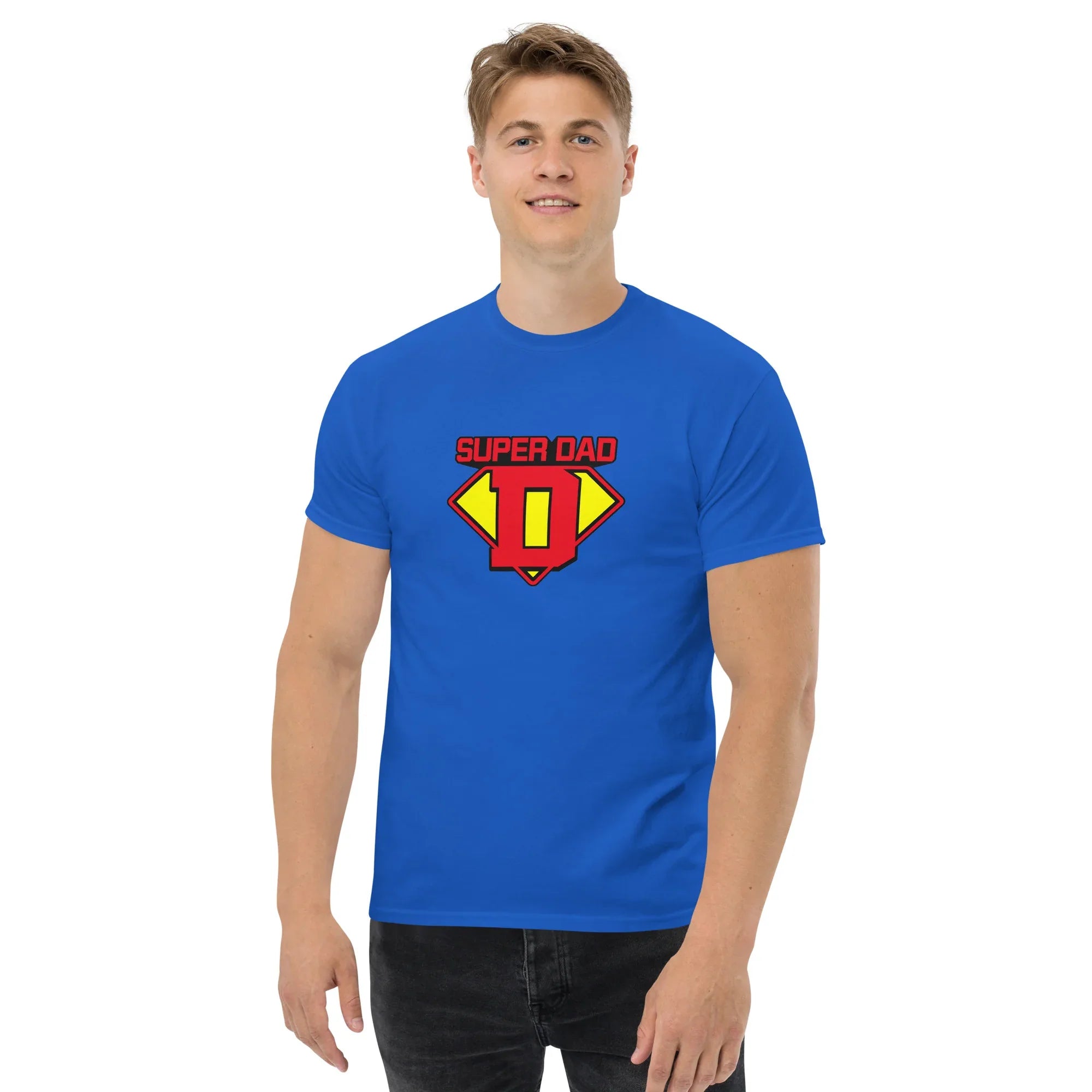 SUPER DAD Men's tee - Printoo Shop - - everyday hero, Father's Day, fatherhood, men's tee, regular fit, streetwear, superdad, t-shirt, tee