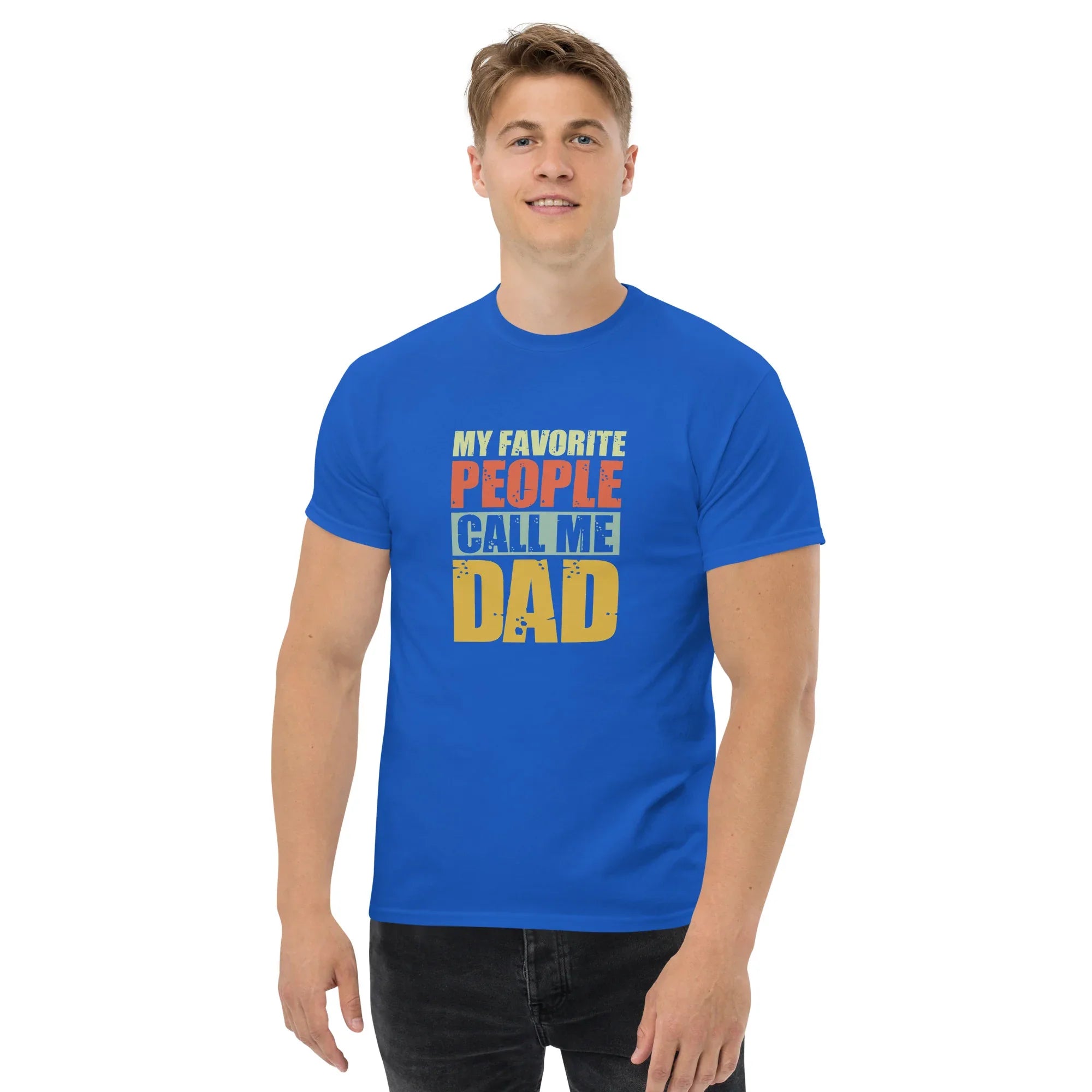 MY FAVORITE PEOPLE Men's tee - Printoo Shop - - classic tee, Dad life, Father's Day, fatherhood, kid, man, men's tee, superdad, t-shirt, tee