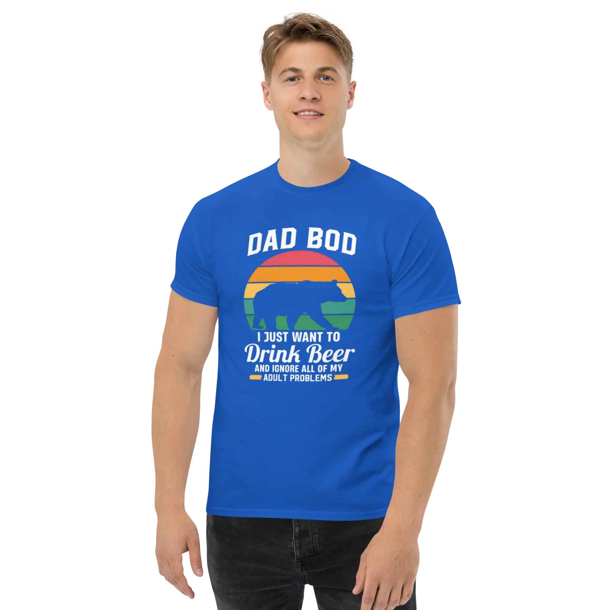 DAD BOD men's t-shirt - Printoo Shop - - Father's Day, men's t-shirt, Men’s Classic Tee | Gildan 5000, t-shirt