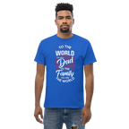 DAD'S WORLD Men's tee - - Dad t-shirts - Printoo Shop