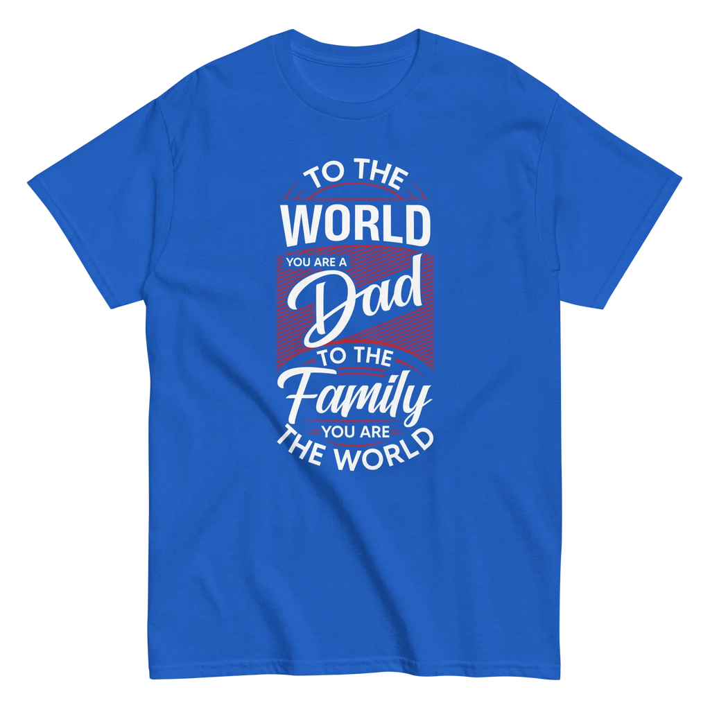 DAD'S WORLD Men's tee - - Dad t-shirts - Printoo Shop