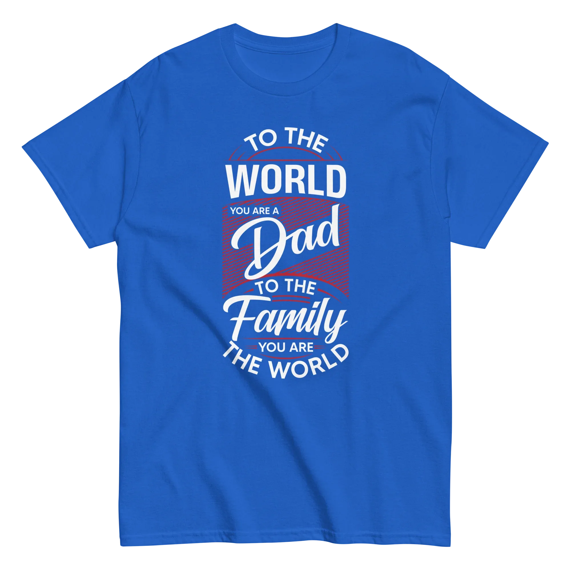 DAD'S WORLD Men's tee - - Dad t-shirts - Printoo Shop