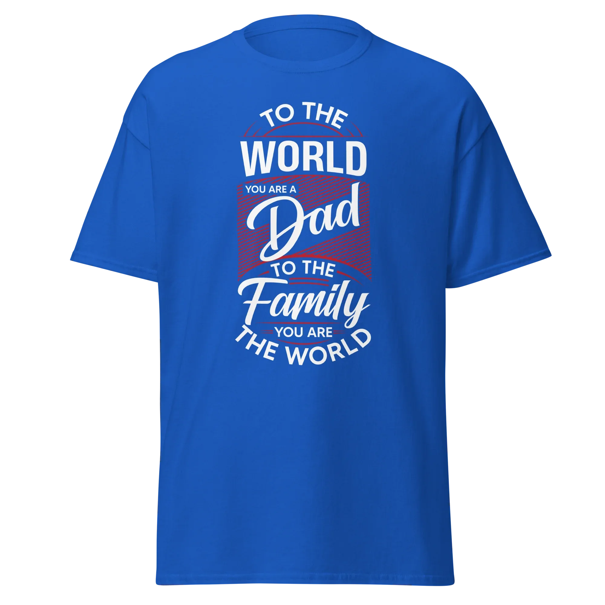 DAD'S WORLD Men's tee - Printoo Shop - - Father's Day, men's tee, Men’s Classic Tee | Gildan 5000, t-shirt, tee