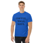 COFFEE YOGA NAPS unisex t-shirt - - Coffee shirts - Printoo Shop