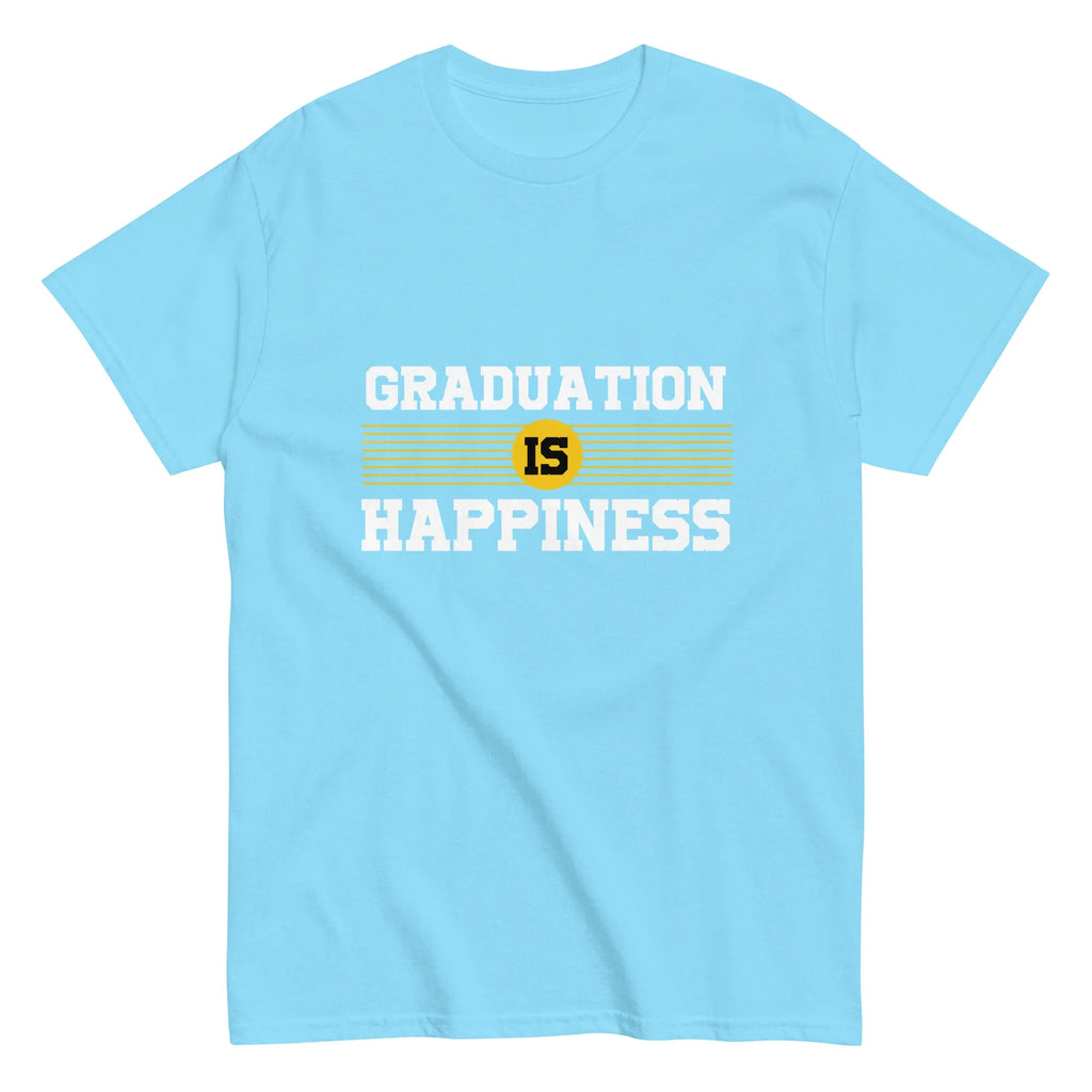 GRADUATION IS HAPPINESS men's t-shirt - - Graduation shirts - Printoo Shop