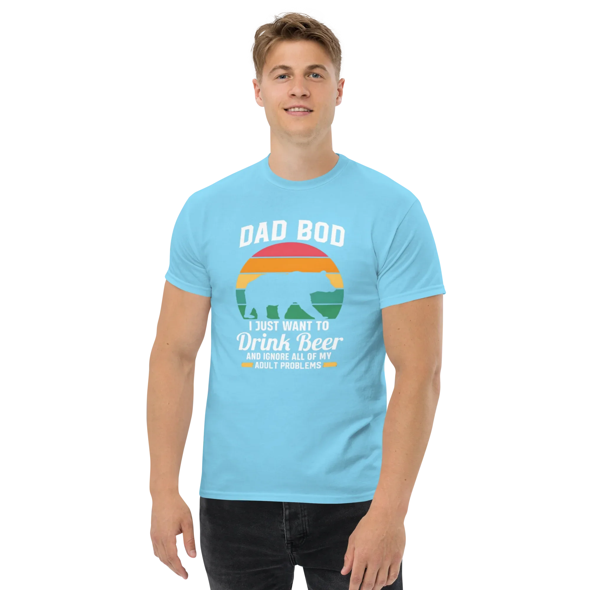 DAD BOD men's t-shirt - Printoo Shop - - Father's Day, men's t-shirt, Men’s Classic Tee | Gildan 5000, t-shirt
