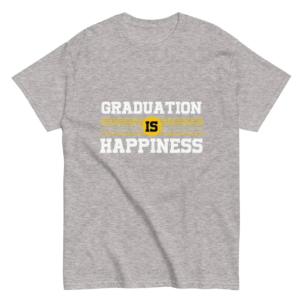 GRADUATION IS HAPPINESS men's t-shirt - - Graduation shirts - Printoo Shop