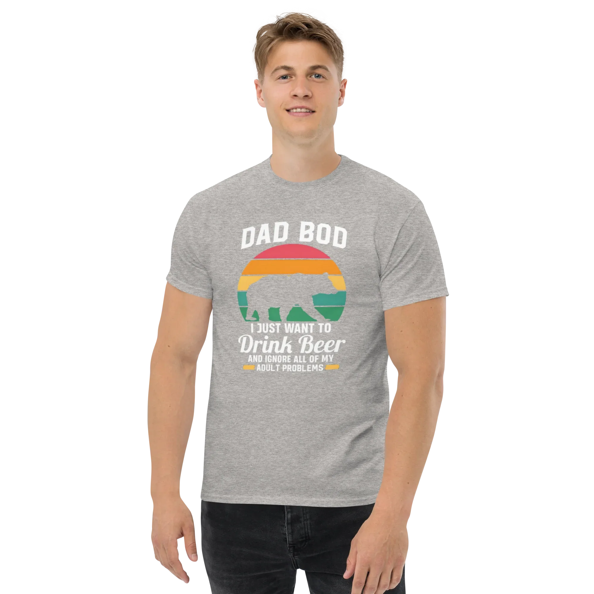 DAD BOD men's t-shirt - Printoo Shop - - Father's Day, men's t-shirt, Men’s Classic Tee | Gildan 5000, t-shirt