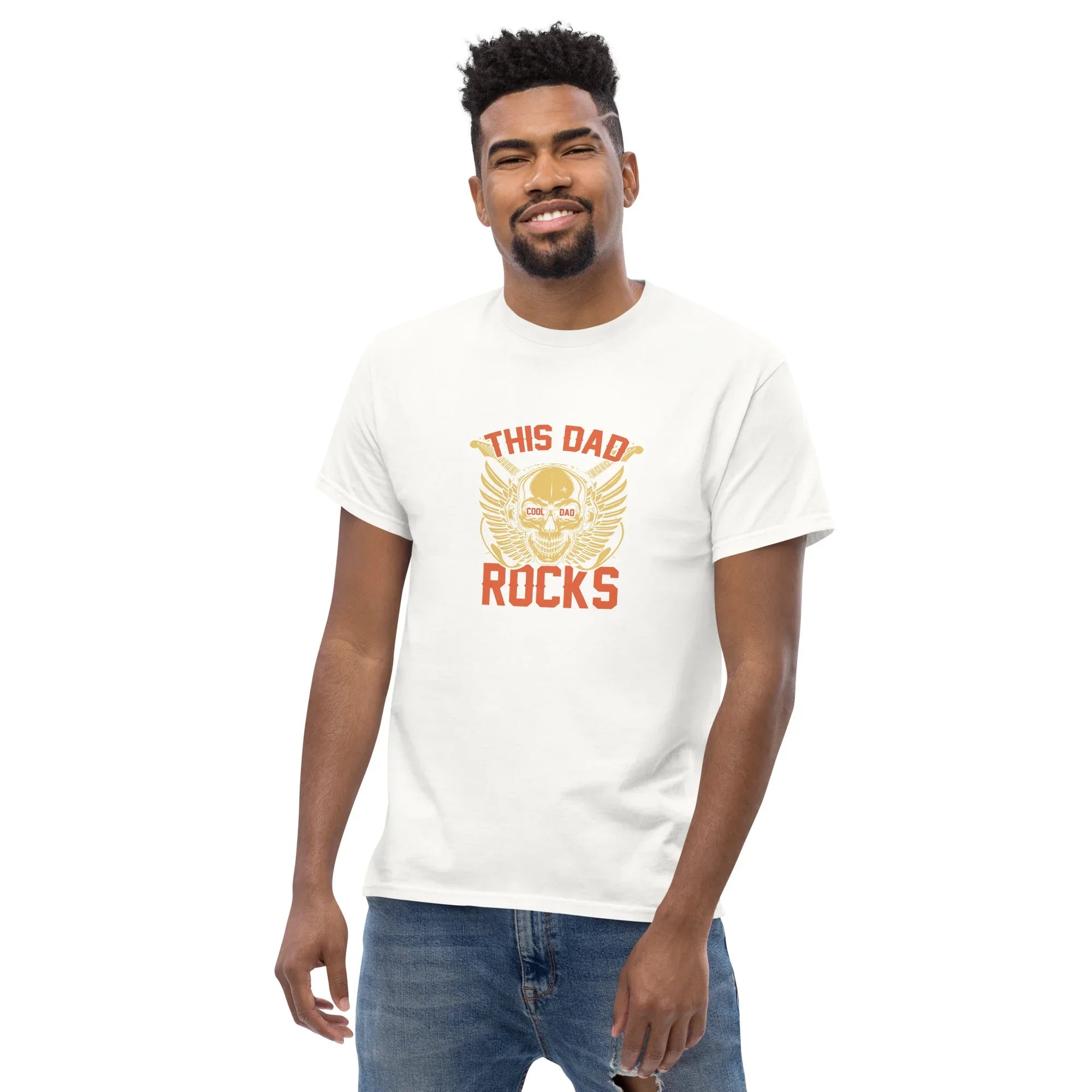 THIS DAD ROCKS men's t-shirt - - Dad t-shirts - Printoo Shop