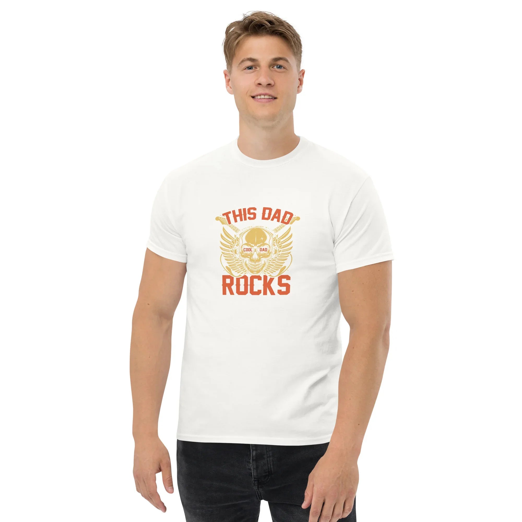 THIS DAD ROCKS men's t-shirt - Printoo Shop - - Father's Day, men's t-shirt, Men’s Classic Tee | Gildan 5000, t-shirt