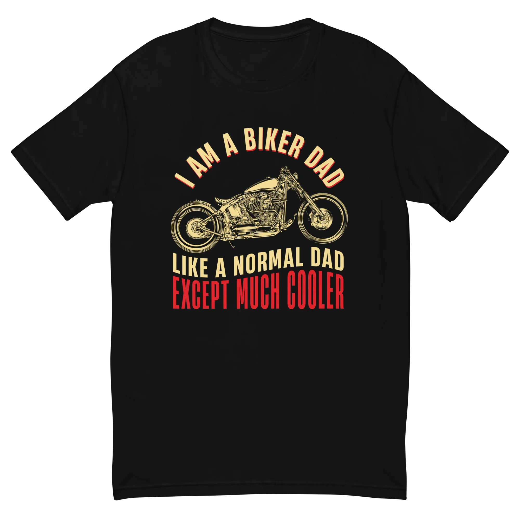BIKER DAD men's t-shirt - Printoo Shop - - Father's Day, Men's Fitted T-Shirt | Next Level 3600, men's t-shirt