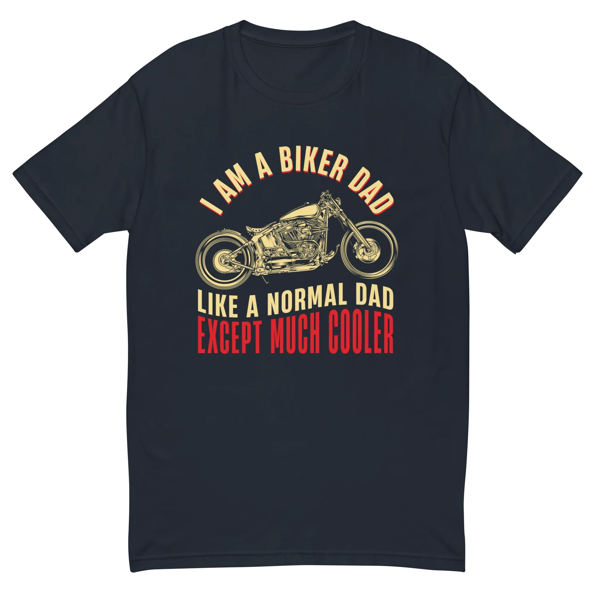BIKER DAD men's t-shirt - Printoo Shop - - Father's Day, Men's Fitted T-Shirt | Next Level 3600, men's t-shirt