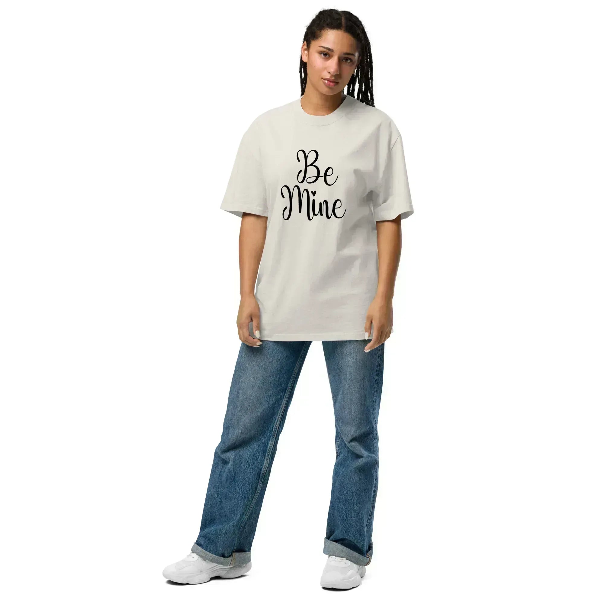 BE MINE oversized women’s t-shirt - Printoo Shop - - Oversized Faded T-Shirt | AS Colour 5082,SS 2026,t-shirt,Women,women’s t-shirt