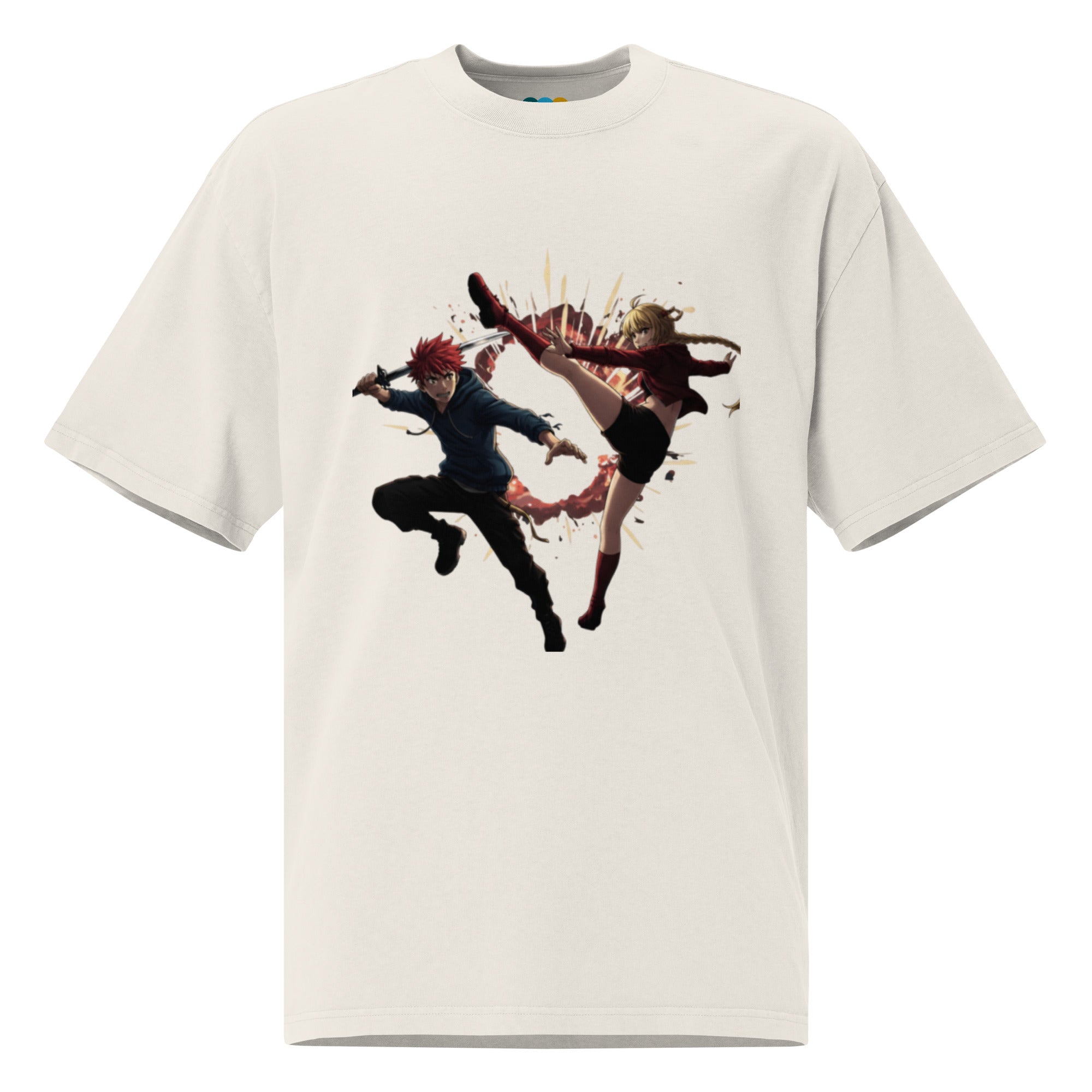 oversized men’s t-shirt - Faded Black / S - Printoo Shop - 8355695_17569