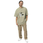 BE HAPPY oversized men’s t-shirt - Printoo Shop - - Men's,men's t-shirt,Oversized Faded T-Shirt | AS Colour 5082,SS 2026,t-shirt
