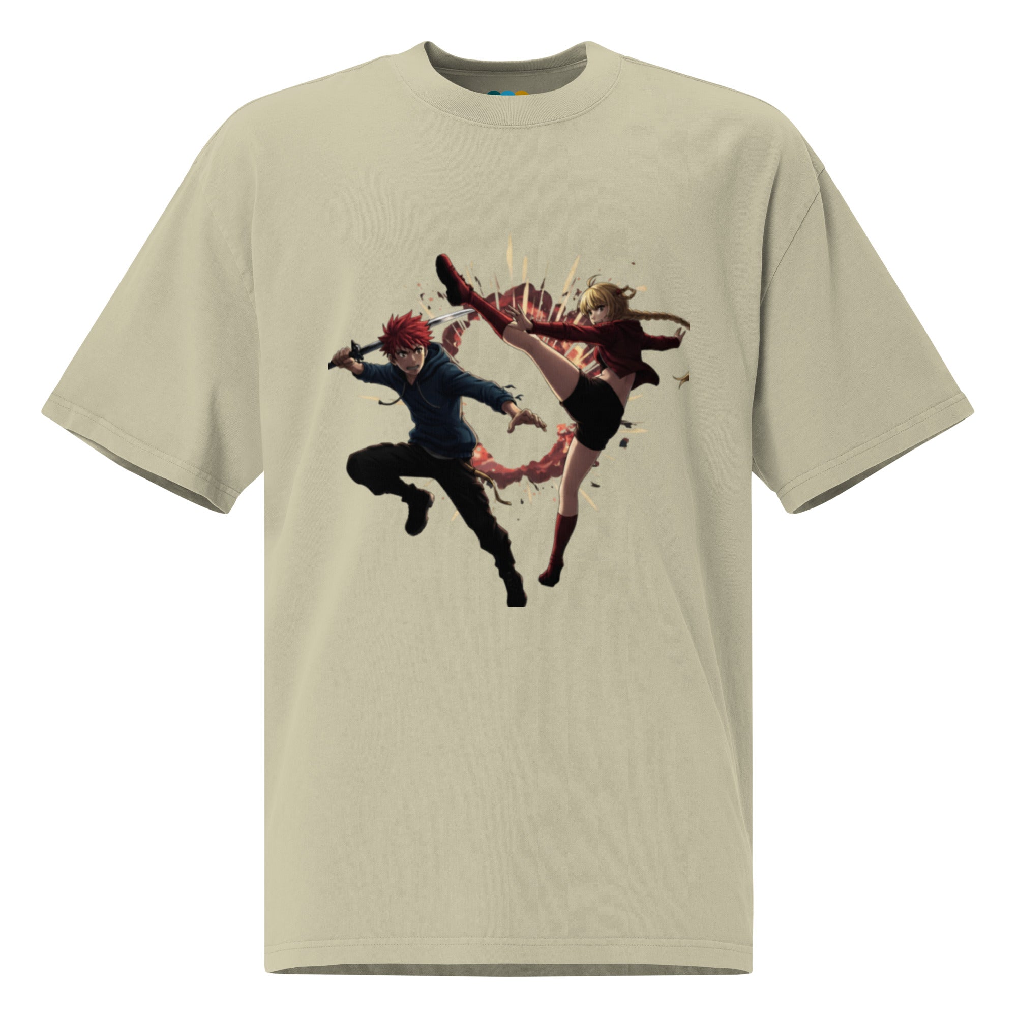 oversized men’s t-shirt - Faded Black / S - Printoo Shop - 8355695_17569