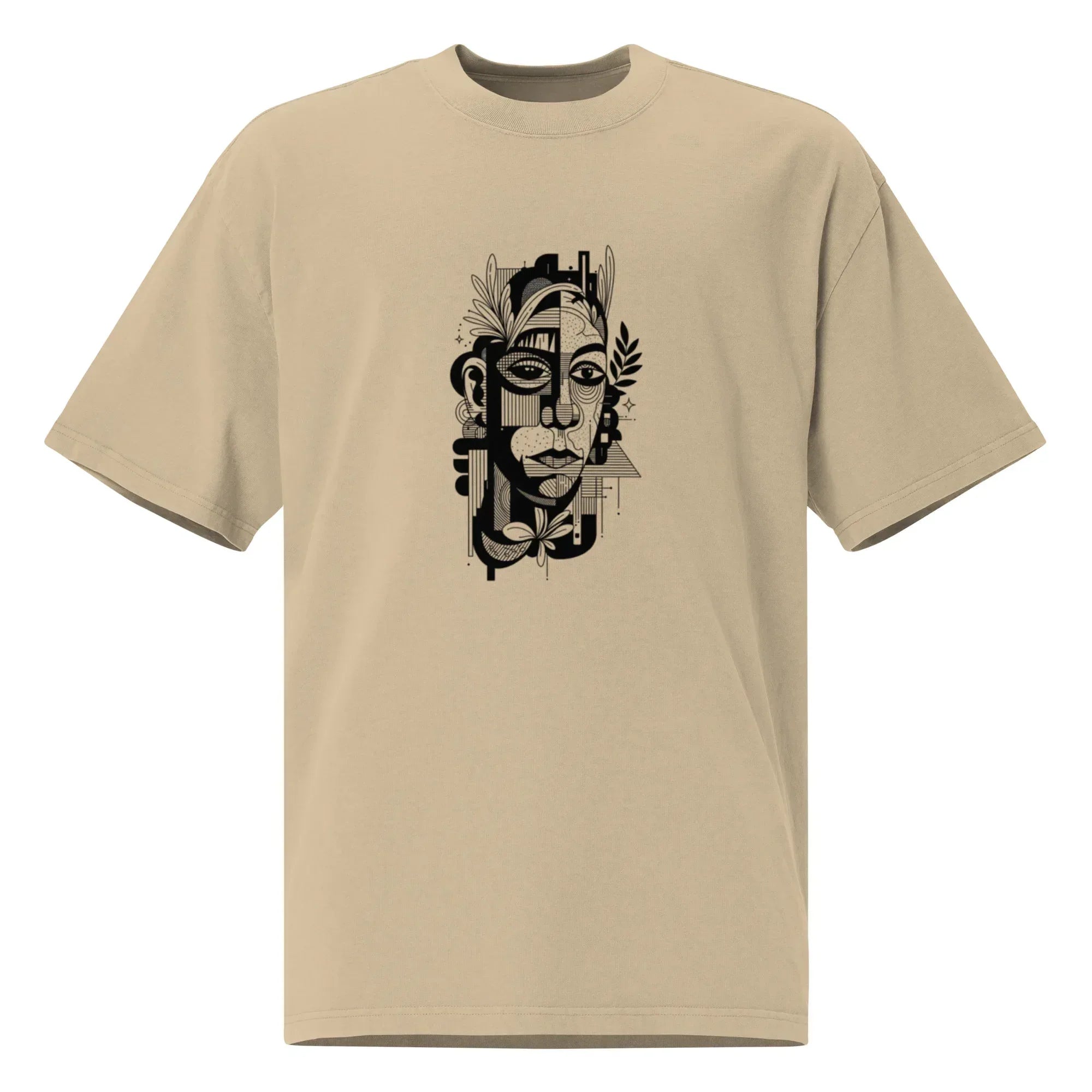 ABSTRACT ART oversized women’s t-shirt - Printoo Shop - - Aw 2026,Oversized Faded T-Shirt | AS Colour 5082,t-shirt,Women,women’s t-shirt