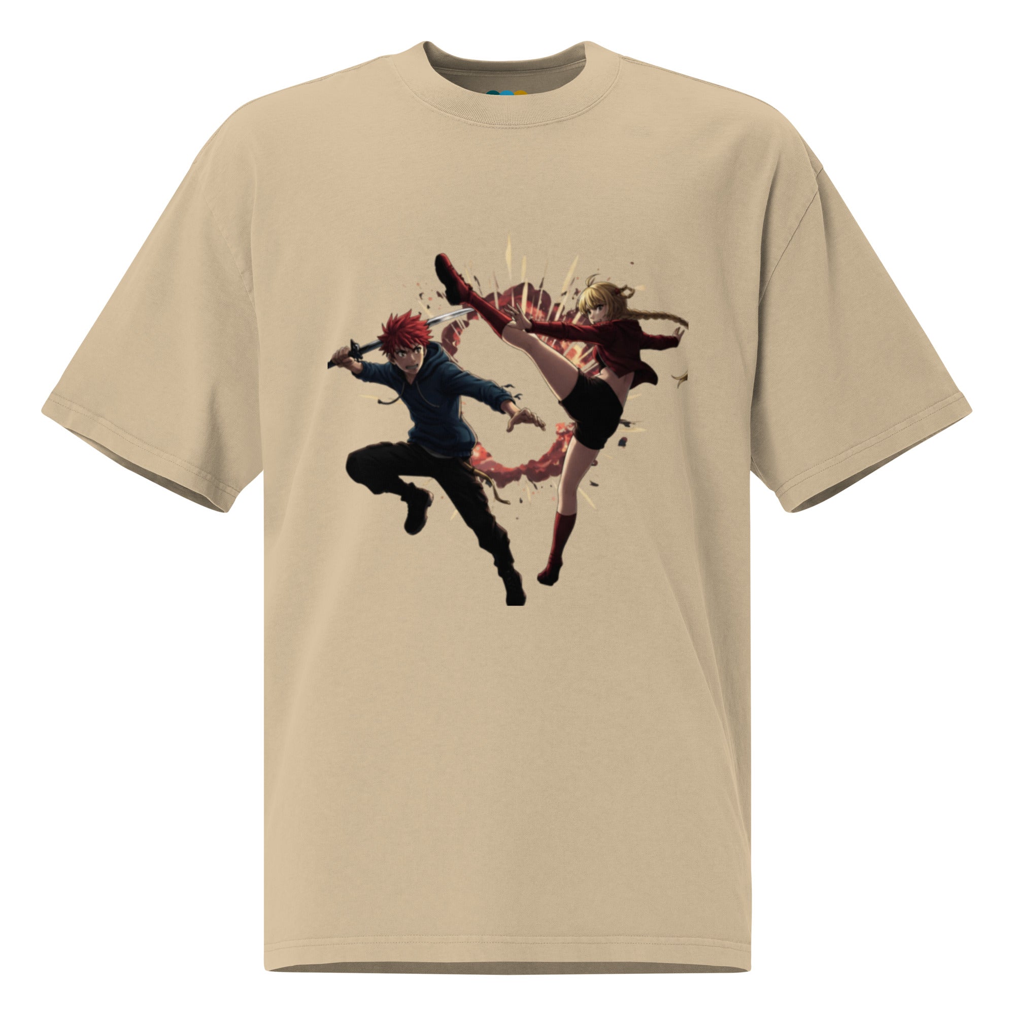 oversized men’s t-shirt - Faded Black / S - Printoo Shop - 8355695_17569