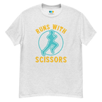 RUNS /w SCISSORS unisex t-shirt - - Running - Printoo Shop