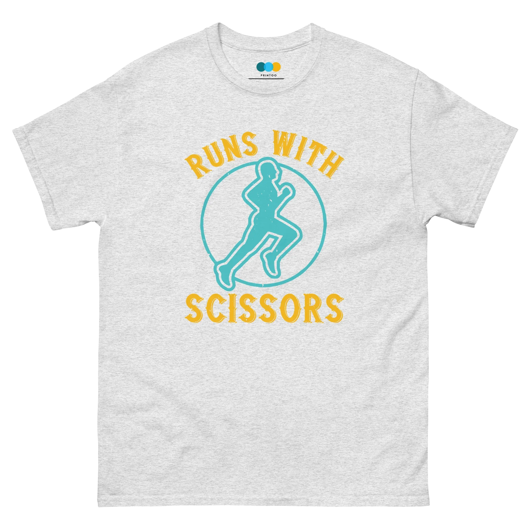 RUNS /w SCISSORS unisex t-shirt - - Running - Printoo Shop
