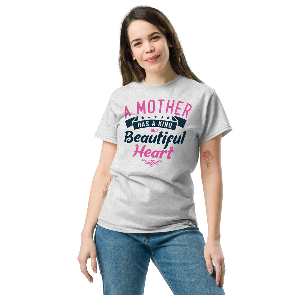 MOTHER HEART unisex t-shirt - Printoo Shop - - Mom t-shirts, t-shirt, unisex, Unisex Classic Tee | Gildan 5000