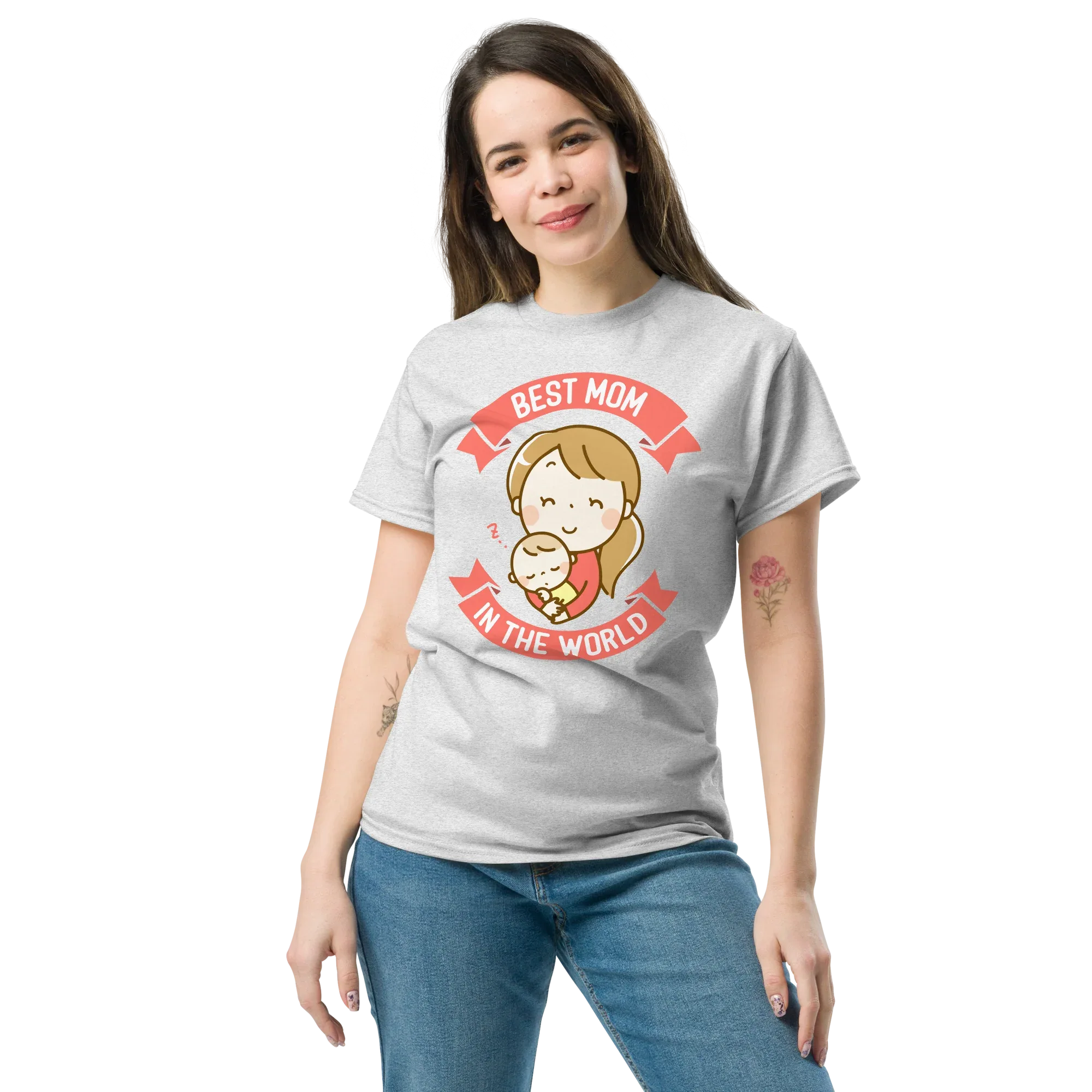 BEST MOM unisex t-shirt - Printoo Shop - - Mom t-shirts, t-shirt, unisex, Unisex Classic Tee | Gildan 5000