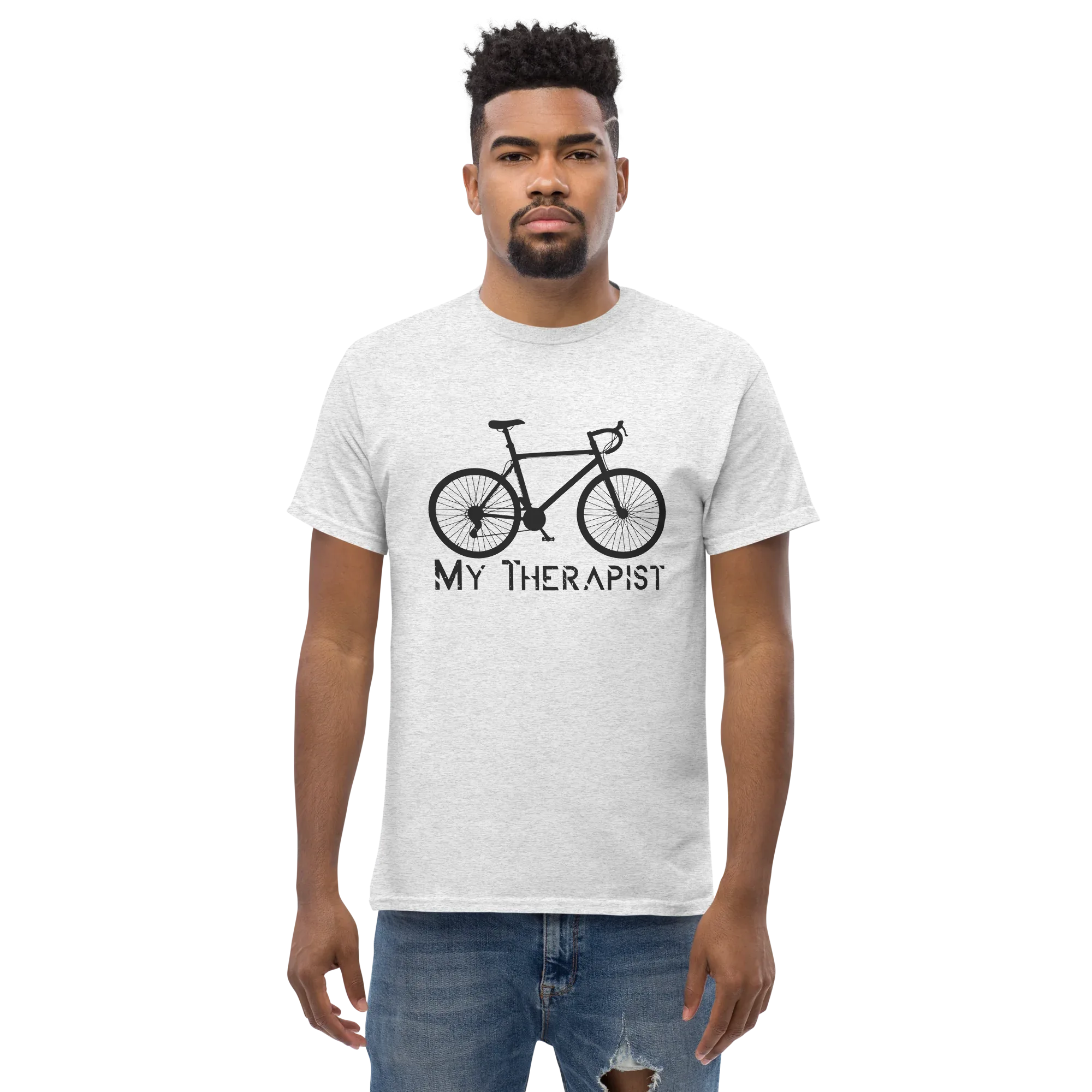 MY THERAPIST unisex t-shirt - - Bicycle t-shirts - Printoo Shop
