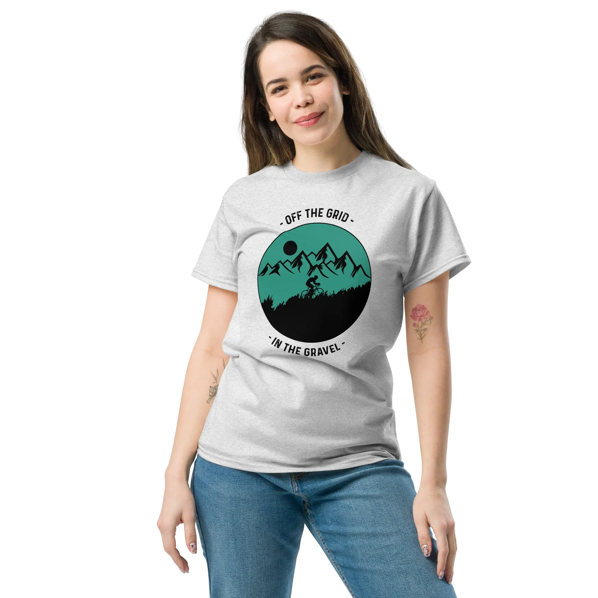 OFF THE GRID unisex t-shirt - - Bicycle t-shirts - Printoo Shop