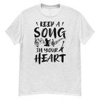 KEEP A SOUND IN YOUR HEART unisex t-shirt - - Music t-shirts - Printoo Shop