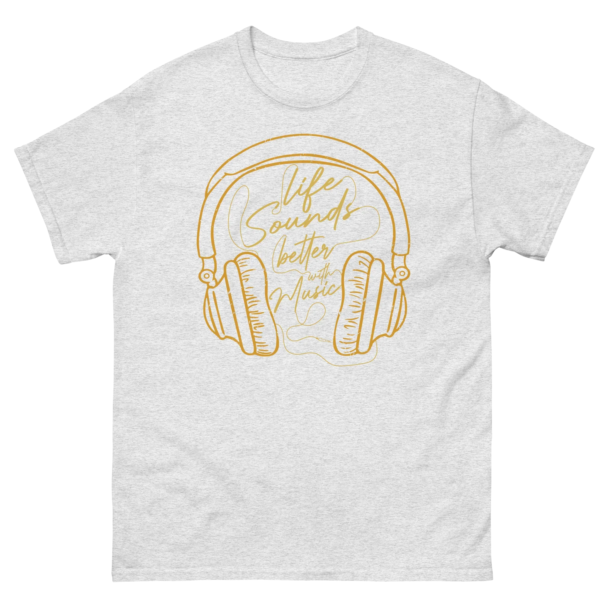 LIFE SOUNDS Unisex classic tee - Printoo Shop - - 001.png, Music t-shirt, t-shirt, unisex, Unisex Classic Tee | Gildan 5000