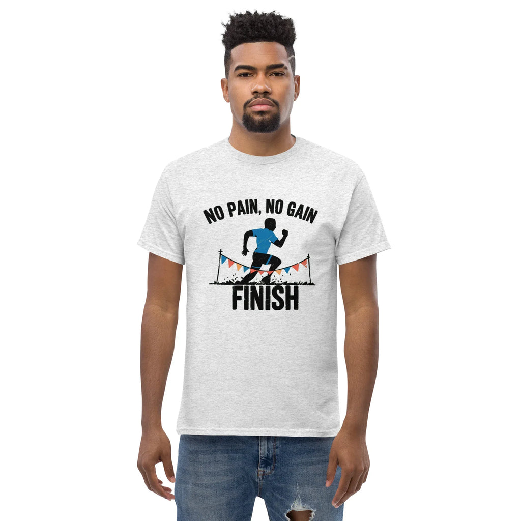 FINISH LINE VICTORY men’s t-shirt - Dark Heather / S - Printoo Shop - 6489722_15843