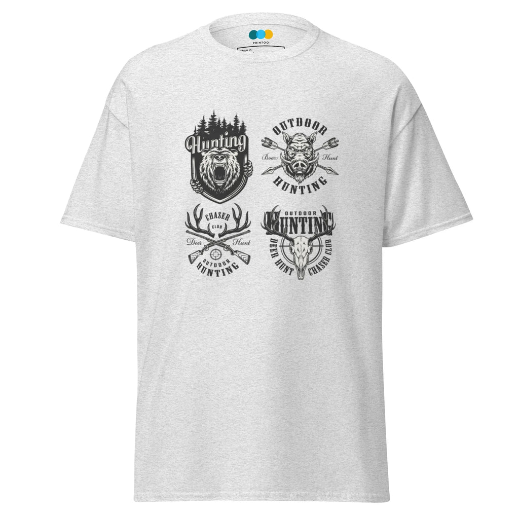 WILDERNESS HUNTRESS ADVENTURE men’s t-shirt - Charcoal / S - Printoo Shop - 2106663_15831