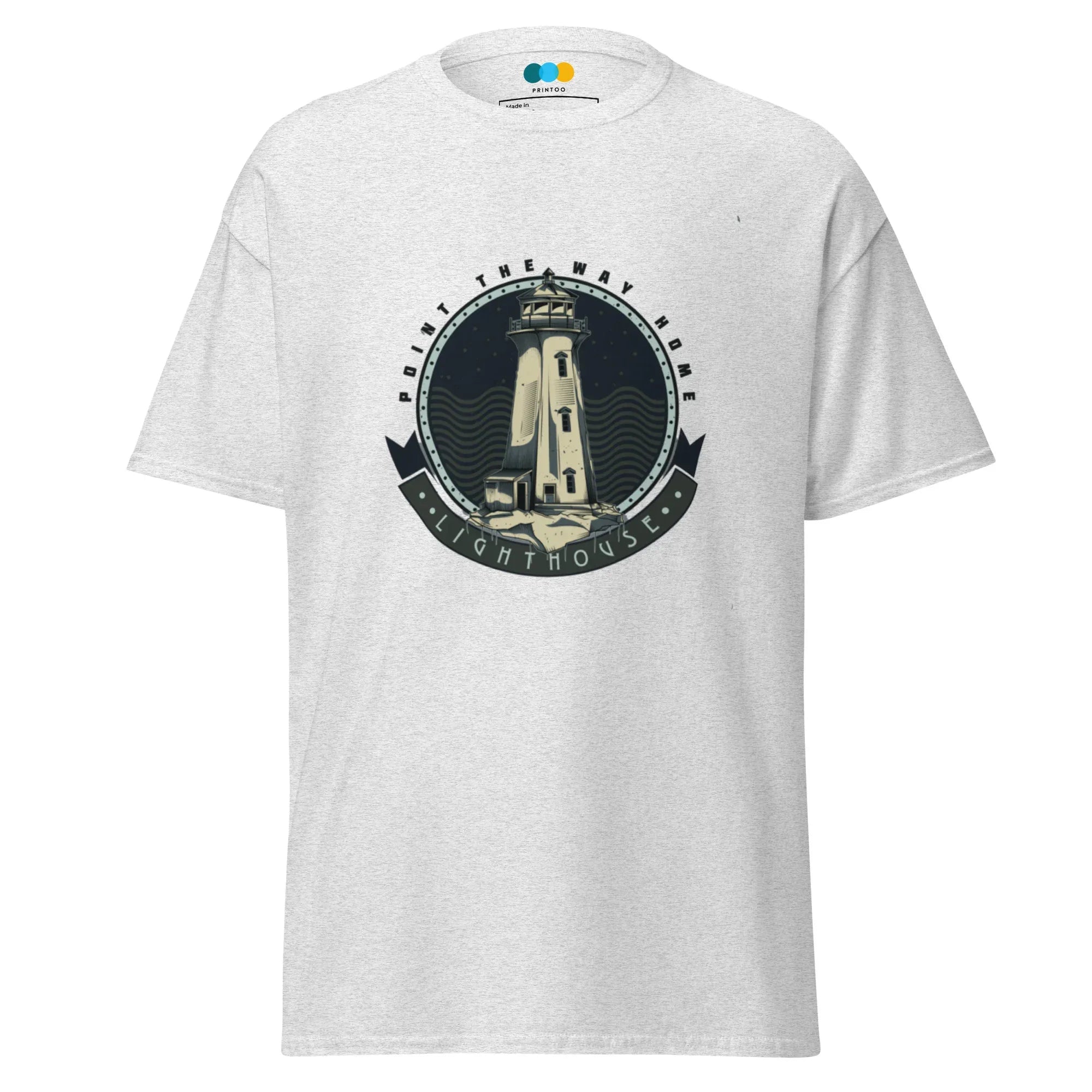 POINT THE WAY HOME men’s t-shirt - Sapphire / S - Printoo Shop - 5028647_21659