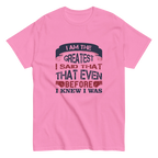 THE GREATEST unisex t-shirt - - Printoo Shop - 8946230_15813