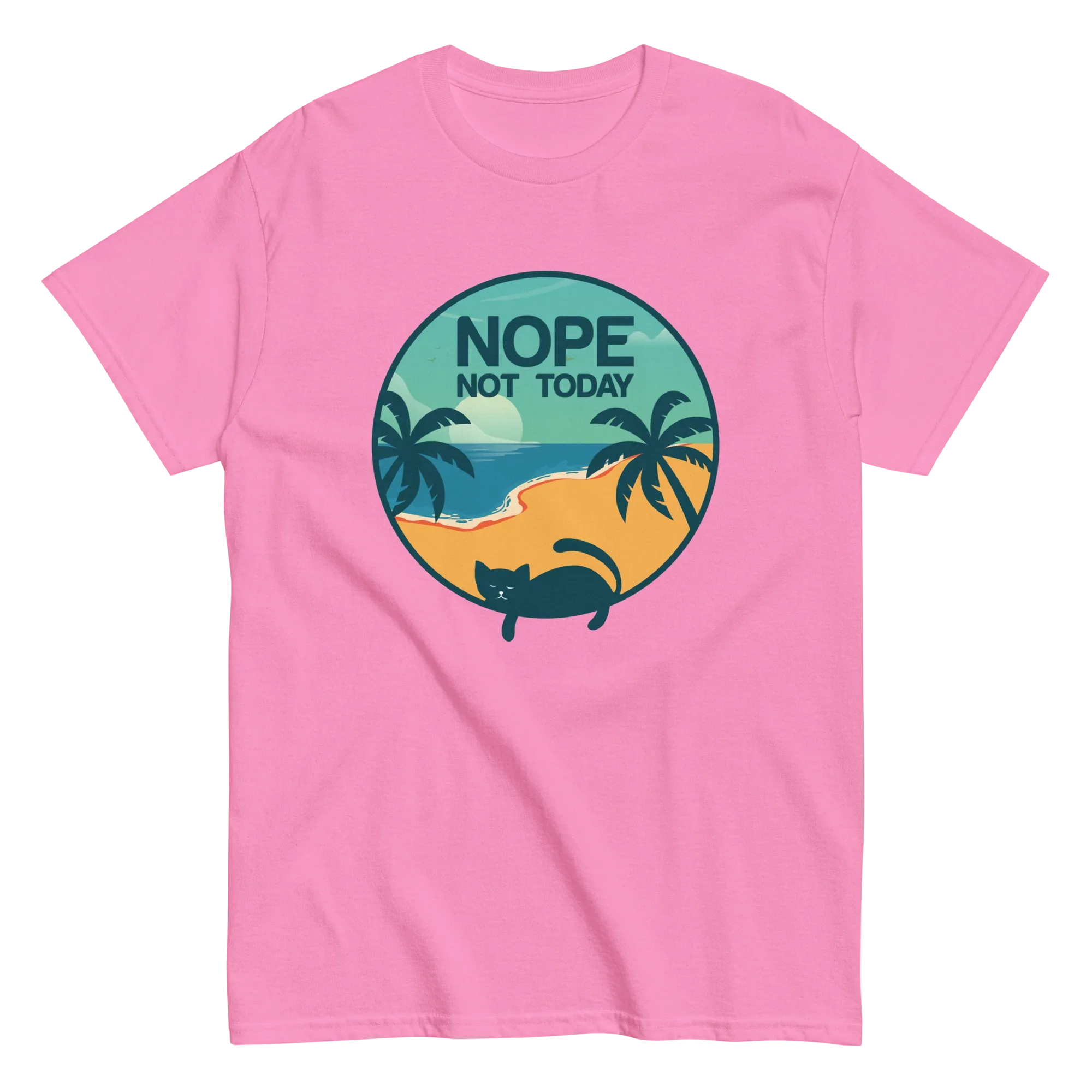 NOT TODAY unisex t-shirt - - Cat t-shirts - Printoo Shop