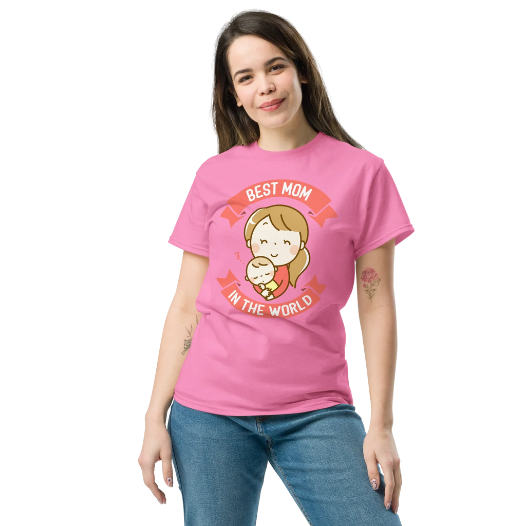 BEST MOM unisex t-shirt - Printoo Shop - - Mom t-shirts, t-shirt, unisex, Unisex Classic Tee | Gildan 5000