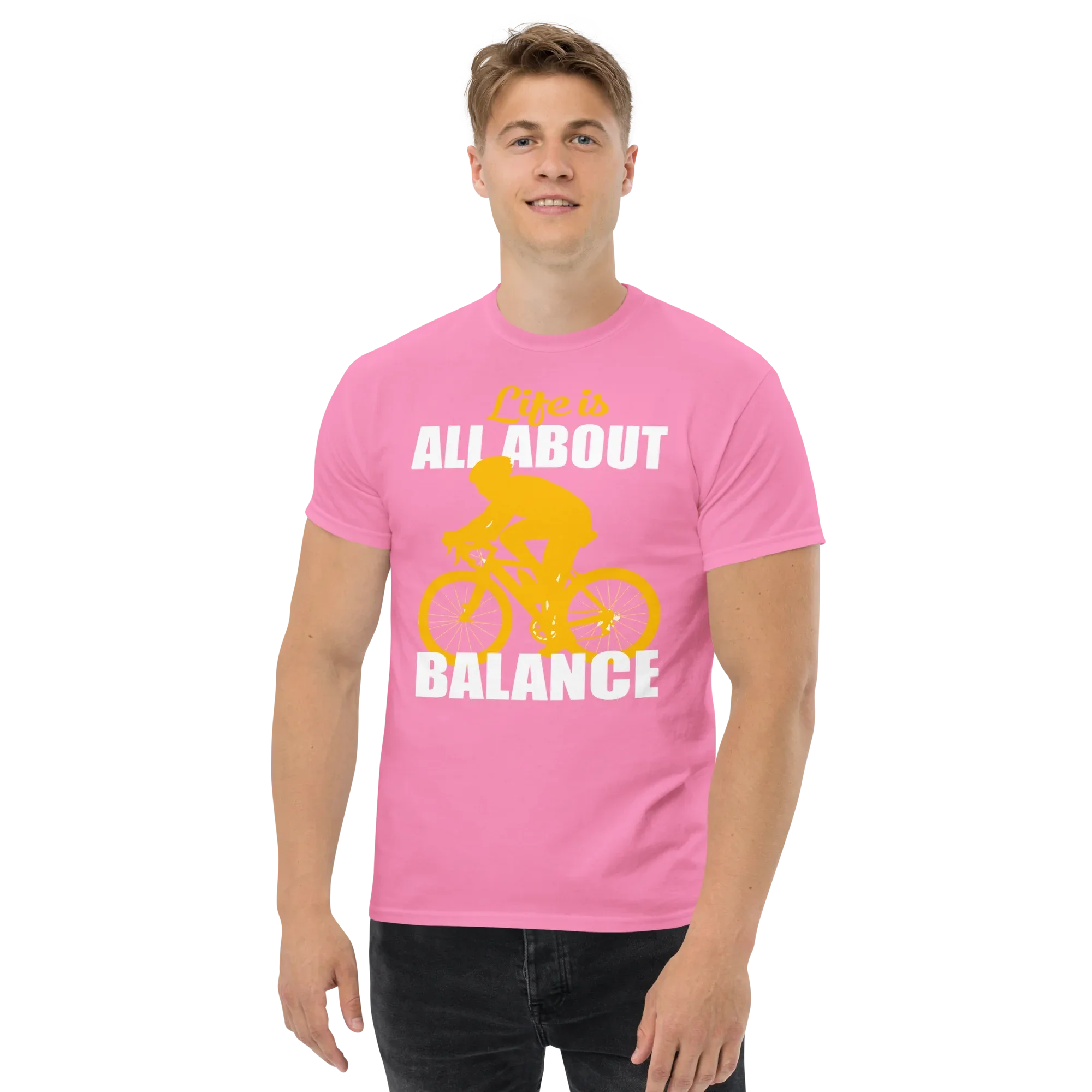 BALANCED LIFE unisex t-shirt - Printoo Shop - - bicycle, t-shirt, unisex, Unisex Classic Tee | Gildan 5000