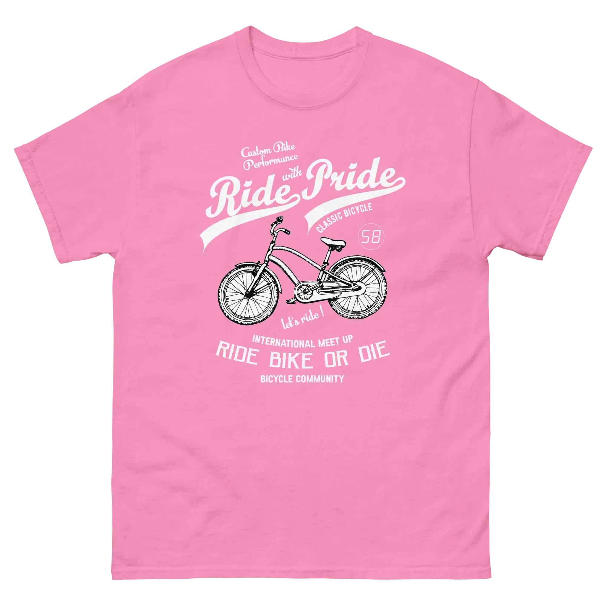 RIDE PRIDE unisex t-shirt - - Bicycle t-shirts - Printoo Shop