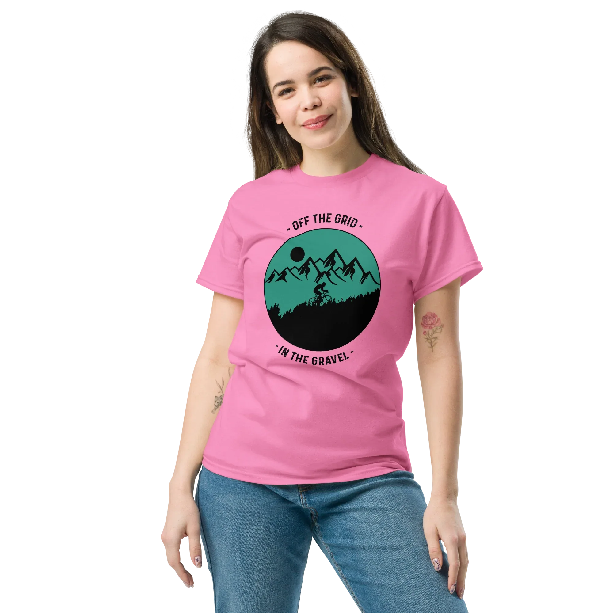 OFF THE GRID unisex t-shirt - Printoo Shop - - bicycle, t-shirt, unisex, Unisex Classic Tee | Gildan 5000